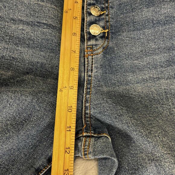 Wild Fable Jeans Women 9 Extreme Flare High Rise Button Fly Blue Boho Hippie - Picture 9 of 10